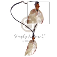 Leather thong leaf shell