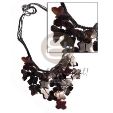 Black macrame dangling black