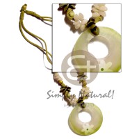 Double layer leather thong