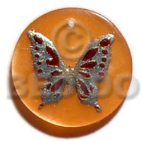 Round orange 30mm hammershell