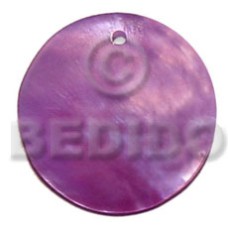 40mm round lilac kabibe