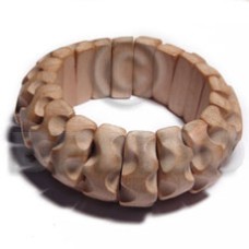 Plain Wholesale Raw Natural Wooden Blank Bangle Casing Only
