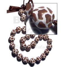 Kukui seeds in animal print