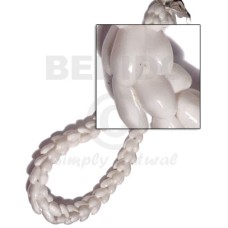 Beaded white bubbleshells 28