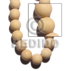 Natural white wood round beads Natural white wood round beads