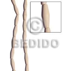 Natural white wood football 8mmx27mm Natural white wood football 8mmx27mm