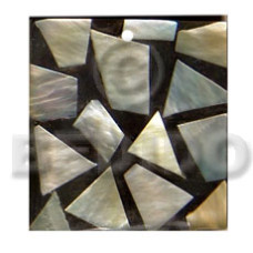 Flat square black resin Flat square black resin