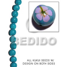 Kukui seed aqua blue