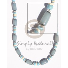 Turq. blue buri tube turq.