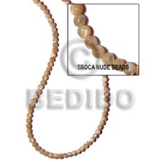 Troca natural nude beads 5-6mm
