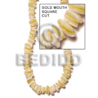 Gold mouth square cut