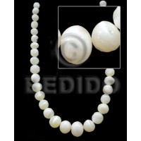 Graduated troca beads -male