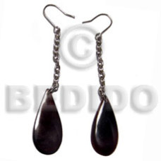 Dangling 30mmx15mm thin teardrop blacktab Dangling 30mmx15mm thin teardrop blacktab