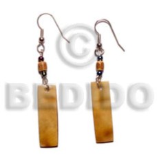Dangling 30mmx10mm brownlip tiger