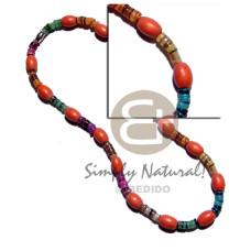 Oval natural wood in orange Oval natural wood in orange