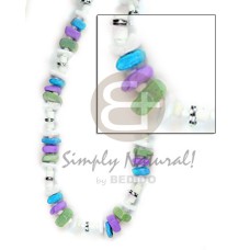 White rose white clam heishe