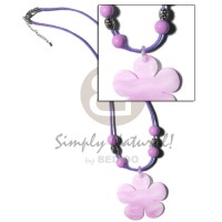 40mm lilac kabibe flower shell