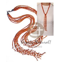 Scarf necklace - 7 rows