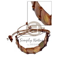 9 pcs. 20mmx20mm square brownlip