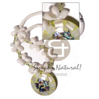 4-5mm white clam heishe