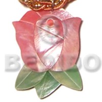 Inlaid rosebud hammershell 40mm