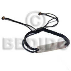 Black macrame kabibe shell id