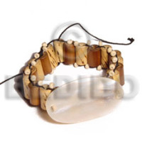 Bamboo macrame 40mmx35mm hammershell