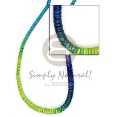 7-8mm graduated tie dye green yellow 7-8mm graduated tie dye green yellow