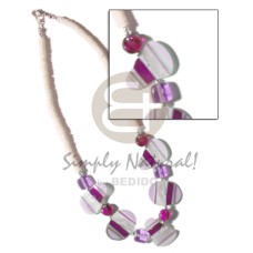 Painted violet striped capiz Painted violet striped capiz