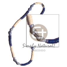 Royal bule bleach 4-5mm coco heishe Royal bule bleach 4-5mm coco heishe