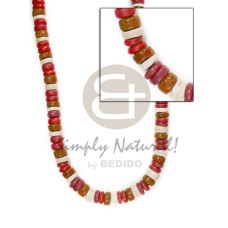 4-5mm pokalet maroon brown tones