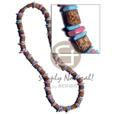 Mahogany pink aqua blue white