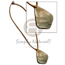 45mm blacklip lip pendant in 45mm blacklip lip pendant in