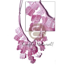 Subdued pink macrame dyed