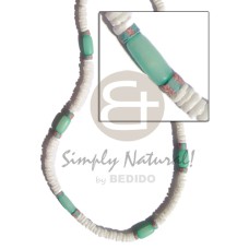 Pastel green buri white