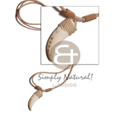 Cowrie fangs palmwood tube Cowrie fangs palmwood tube