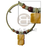 Olive green 2-3mm coco heishe