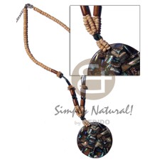 50mm laminated paua chips in