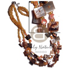 3 rows orange hammershell 12mm