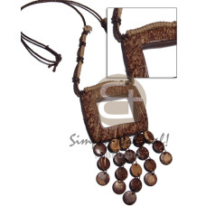 Brown beige wax knotted wax cord