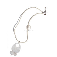 Braided crème cord 50mmx40mm