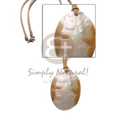 Leather thong oval mop