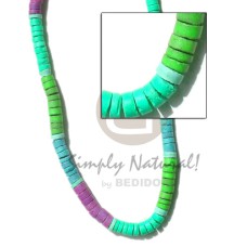 4-5mm coco heishe mint green neon 4-5mm coco heishe mint green neon