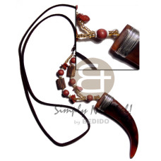 90mmx23mm carabao amber horn tusk