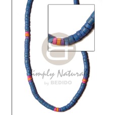 4-5mm c. heishe turq blu royal