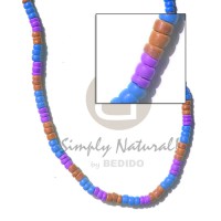 4-5mm coco pokalet violet brown blue combination