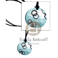 50mm colored handpainted round kabibe