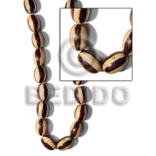 25mm oval wood beads