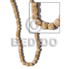 Dice natural wood burning