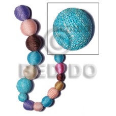 20mm natural white round wood